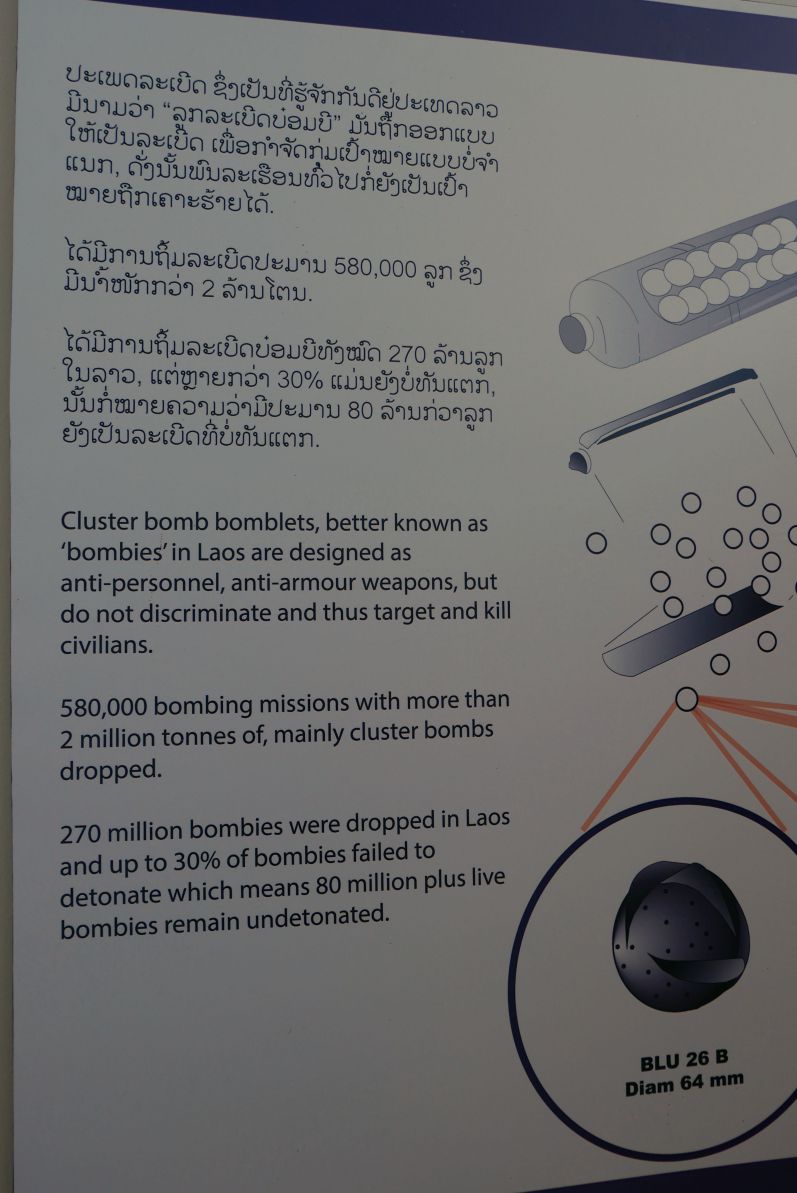 270 Mio Streubomben wurden über Laos abgeworfen - etwa 80 Mio davon sind nicht explodiert