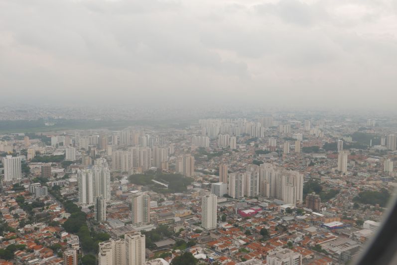Sao Paulo aus dem Flugzeug fotografiert